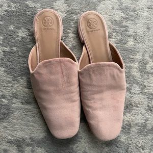 Pink Tory Burch Mules